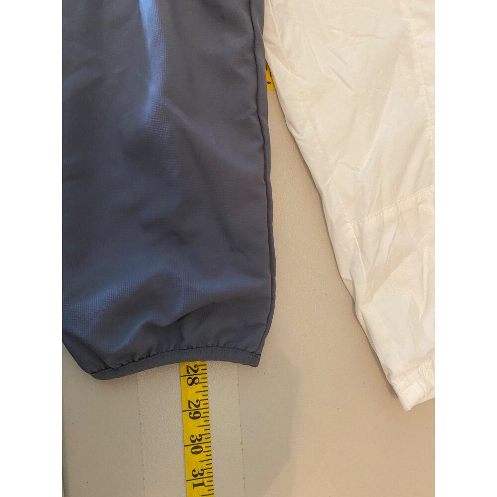 NWT Adidas Anorak Jacket White Hooded Pullover Windbreaker Central XL - Picture 13 of 13